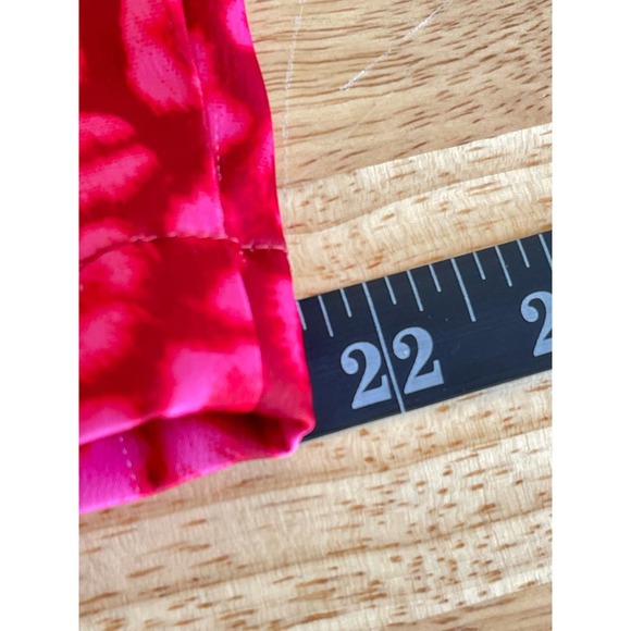 Good American Red Pink Leopard Satin Pajama Pants Drawstring Waist Size 4 (XL) - Picture 4 of 10